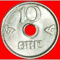 Ⰶ SUPERB CONDITION: NORWAY ★10 ORE 1940 UNC MIN...