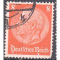 Germany 1934 - 8pf orange red - President Von H...