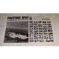 1966 Firestone Tires Ad - Graham Hill, Indy Winners