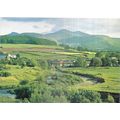 BRECON BEACONS FROM THE PROMENADE, BRECON. unus...