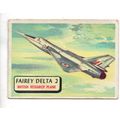 A & B.C. GUM PLANES 94 X 67mm 1958 No.40 FAIREY...