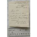 1919 letter Claude Scott, Southport