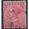 Bermuda 1886 SG24 1d Carmine-Rose Fine Used .. .
