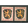 Germany 1945 - SG F2 - F6 - French Zone - 3pf &...