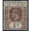 Fiji 1916 SG125 1/4d Brown Mounted Mint.. .