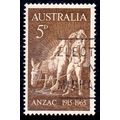 Australia 1965 ANZAC 5d Used Stamp.
