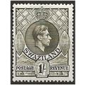 Swaziland 1938 SG35 1/- Brown-Olive Perf 13.5x1...