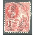 Barbados 1912 - SG172 - 1d red - KGV - used