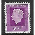 NETHERLANDS 1969 50c PURPLE QUEEN JULIANA SG 10...