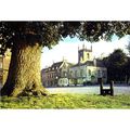 Colour Postcard - The Stocks & Parish Church , ...