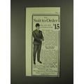 1903 Montgomery Ward Suit Ad - Suit to Order