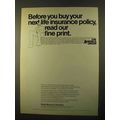 1970 State Mutual of America Ad - Insurance Policy