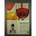 1973 Welch's Grape Juice Ad - Have a Grape Day