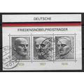 GER 1975 'GERMAN NOBEL PEACE PRIZE WINNERS' M/S...