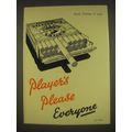 1954 Players Cigarettes Ad - Player's Please Everyone