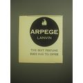 1959 Lanvin Arpege Perfume Ad - The best perfum...