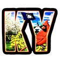 Kentucky The Bluegrass State Artwood Initial Fr...