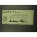 1949 Courvoisier Cognac Advertisement - Napoleo...