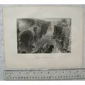 c1842 engraving Puffiing Hole near Kilkee, Ireland