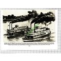 Mississippi River Boat Race - 1930s Cutting