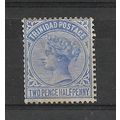 Trinidad.SG108 2 1/2d Bright Blue.Mounted Mint....
