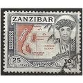 Zanzibar 1961 SG377 25c Orange-Brown & Blue Fin...