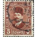 EGYPT, King Fuad I, brown 1927, 5mill, #3