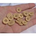 K20 Tan Light Brown 15mm Buttons 20 Pieces 7/16