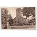Church and War Memorial Kirkby Lonsdale Postcar...