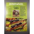 1972 Weatherby Mark V Rifle Ad - For Big Game, Rhino