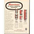 RECTOR WELL EQUIPMENT COMPANY 1962 oil cementin...