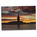 SUNSET, STOCKHOLM, SWEDEN used vintage postcard...