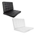 Black/White Genuine Leather/Match Replacement C...
