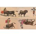 Bullfighting 4x Spanish Bull Fighter Vintage Ol...