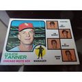 1973 Topps Card # 356 Chuck Tanner Good (2) Chi...