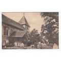 Church and Old Porch Farnborough Postcard Hamps...