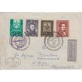 Mi: 935/949/950/948 used 20.5.1950 FDC Vienna- ...