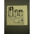 1961 Bazar Francais Copper Shakers Advertisement