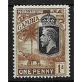 GAMBIA 1922-9 GV 1d MINT SG124