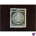 East Germany 1954 Official Stamps 20pf fine use...