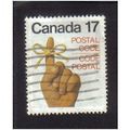 1979 canada postal code mans finger 17c f/u sg939