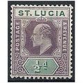 St Lucia 1902 SG58 1/2d Dull Purple & Green Mou...