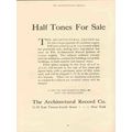 architectural record 1910 copper plate half ton...