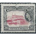 British Guiana 1954 SG340 36c Rose-Carmine & Bl...