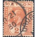 Ceylon 1912 - SG307a - 2c orange - KGV - used