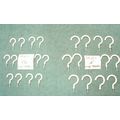 24 pcs White Plastic Vinyl Coat Cup Hooks Plant...