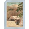 NH Franconia Notch Covered Bridge Postcard Brid...
