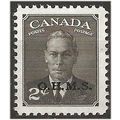 Canada 1949 O173 2c Sepia OHMS Official Mounted...