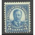 637 5c Theodore Roosevelt Average MNH Q1562