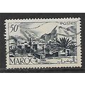 FRANCE MOROCCO 1954 50F INDIGO TODRA VALLEY SG ...
